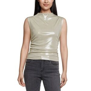 Express Shimmer Mock Neck Tank